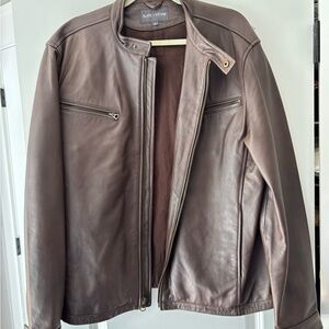 NWT and other Nordstrom Men's Brown Leather Jacket 🤎